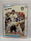 # 156 Chris Bosio  Milwaukee Brewers 1988 Fleer Baseball Cards