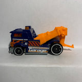 Blue Heavy Hitcher Experimotors Garage Hot Wheels Diecast Car