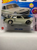 White Lotus Cortina Compact Kings HYW46 N521 G1 2025 Short Card Hot Wheels Diecast Car