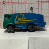 Blue City Services Street Sweeping  Maisto Municipal Diecast Car
