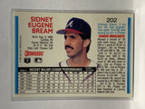 # 202 Sid Bream  Atlanta Braves 1992 Donruss Baseball Cards