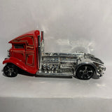 Red Fast-Bed Hauler G2013 HW Off Road Hot Wheels Diecast Car