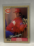 # 393 Pete Rose Manager Cincinnati Reds 1987 Topps Baseball Cards