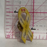 Yellow Ribbon Support Our Troops Canada  Lapel Pin