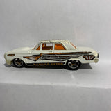 White Reptile Eater Ford Thunderbolt Serpent Cyclone 2001 Hot Wheels Diecast Car