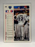 # 445 Will Clark  San Francisco Giants 1991 UD Baseball card