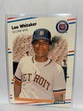 # 75 Lou Whitaker  Detroit Tigers 1988 Fleer Baseball Cards