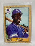 # 738 Jorge Orta  Kansas City Royals 1987 Topps Baseball Cards