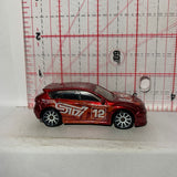 Red Subaru WRX STI New Models Hot Wheels Diecast Car