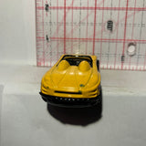 Yellow Happy Birthday MX48 Turbo Hot Wheels Diecast Car