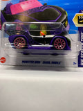 Black Monster High Ghoul Mobile HW Screen Time HYX62 N521 2024 Short Card Hot Wheels Diecast Car