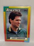 # 110T Scott Sanderson  Oakland Athletics 1990 Topps Baseball Cards