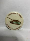 Canadian Forces Tank Forces Canadiennes  Button Pinback