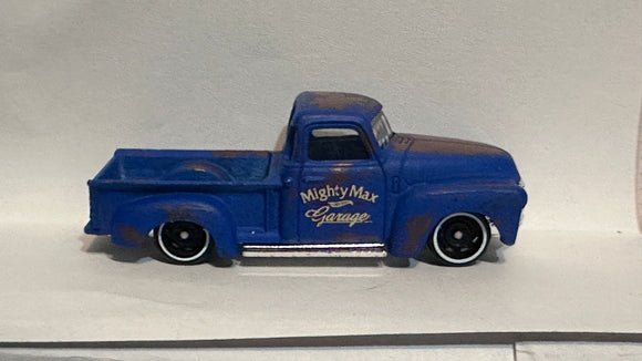 Blue Mighty Max Garage '52 Chevy ©2008 2014 Hot Wheels Diecast Car
