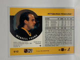 # 512 Wendell Young  Pittsburgh Penguins 90-91 Pro Set Baseball Cards