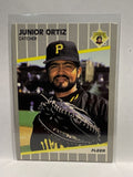 # 215 Junior Ortiz  Pittsburgh Pirates 1989 Fleer Baseball card