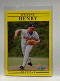 # 692 Dwayne Henry  Atlanta Braves 1991 Fleer Baseball card