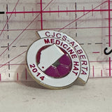 CJCS Alberta Medicine Hat 2014 Logo  Lapel Pin