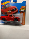 Red '99 Ford F-150 SVT Lightning HW Hot Trucks GRY97 M521 2018 Short Card Hot Wheels Diecast Car