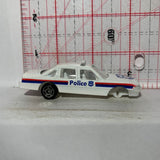 White Police missing wheels Chevrolet Caprice 8030 Suntoys Diecast Car