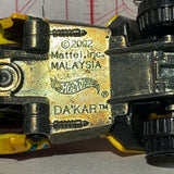 Yellow Da'Kar Hot Wheels Diecast Car