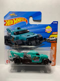 Blue Haulerback HW Hot Trucks HYX68 N521 2024 Short Card Hot Wheels Diecast Car