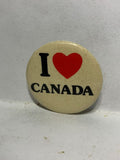 I Love Canada Slogan  Button Pinback