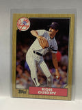 # 375 Ron Guidry  New York Yankees 1987 Topps Baseball Cards