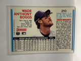 # 210 Wade Boggs  Boston Red Sox 1992 Donruss Baseball Cards