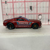 Red HWCPD Rescue Squad Mustang GT Concept Ford Hot Wheels Diecast Car
