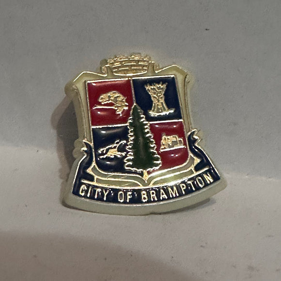 City of Brampton Crest Emblem Ontario  Lapel Pin