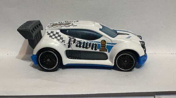 White Pawn Fast 4WD ©2013 Hot Wheels Diecast Car