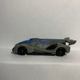 Grey Velociraptor Blue JW2 FLJ06 Jurassic Park Hot Wheels Diecast Car
