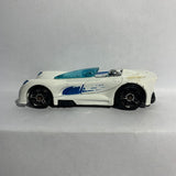 White Monoposto Concept Car Hot Wheels Diecast Car