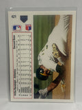 # 421 Willie Randolph  Oakland Athletics 1991 UD Baseball card