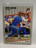 # 571 Von Hayes  Philadelphia Phillies 1989 Fleer Baseball card