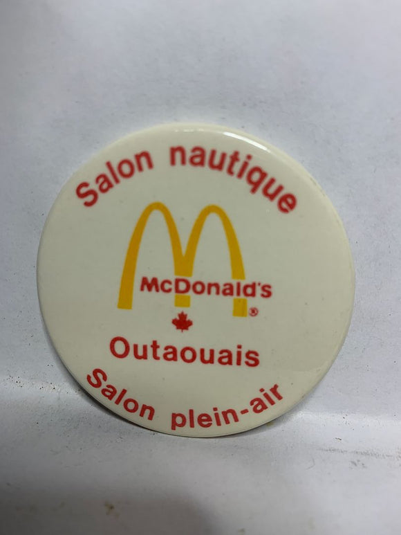 Salen Neutigue Outaouais Mcdonalds Salon Plein as  Button Pinback