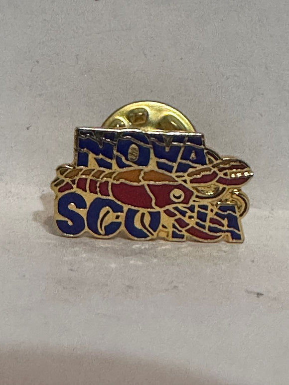 Nova Scotia Lobster Logo  Lapel Pin