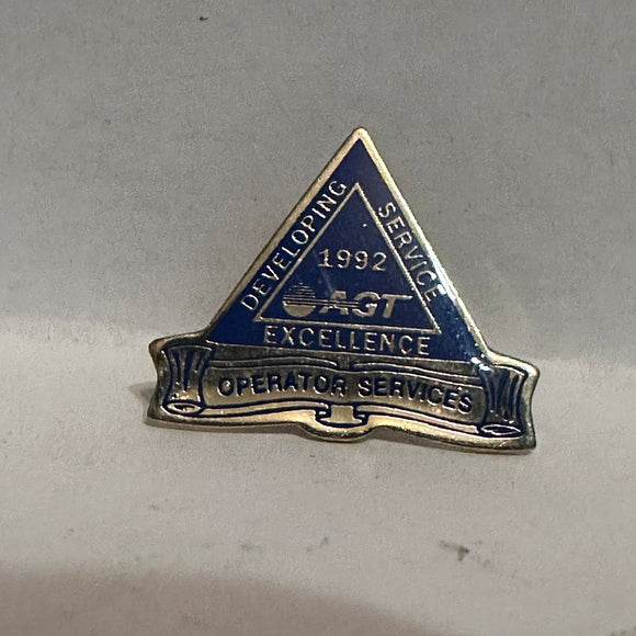 AGT 1992 Operator Services Developing Service  Lapel Pin