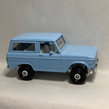 Blue  1970 Ford Bronco HVL06 MB1432 2023 Matchbox SUV Diecast Car