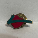 Apple Check Mark  Lapel Pin