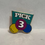 Pick 3 Lotto  Lapel Pin