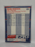 # 430 Wade Rowdon  Chicago Cubs 1988 Fleer Baseball Cards