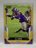 # 153 C.J. Ham  Minnesota Vikings 2021 Score Football Cards