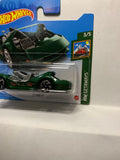 Green Deora III HW Getaways GTC37 M521 2018 Short Card Hot Wheels Diecast Car