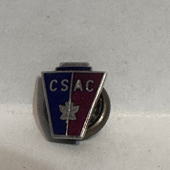 CSAC Logo Maple Leaf  Lapel Pin