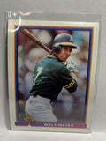 # 228 Walt Weiss  Oakland Athletics 1991 Bowman Baseball card