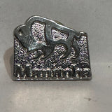 Manitoba Bison Logo  Lapel Pin