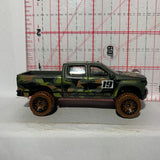 Green Camo '19 Chevrolet Silverado Trail Boss Lt Truck FJV97 Hot Wheels Diecast Car