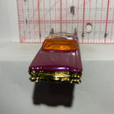 Purple Guitar Wars Custom Cadillac '59 Crank Itz Hot Wheels Diecast Car